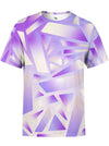 Electric Stain Glass (Purple Ice) Unisex Crew T-Shirts Electro Threads