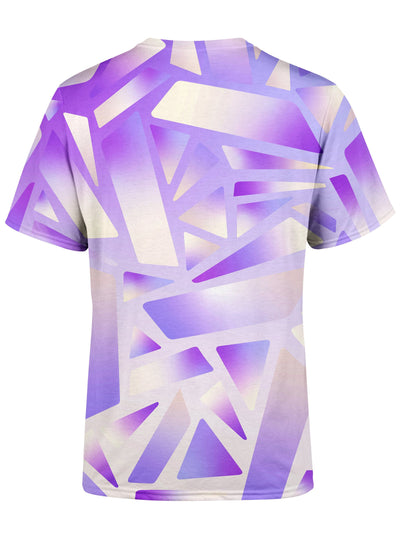 Electric Stain Glass (Purple Ice) Unisex Crew T-Shirts Electro Threads