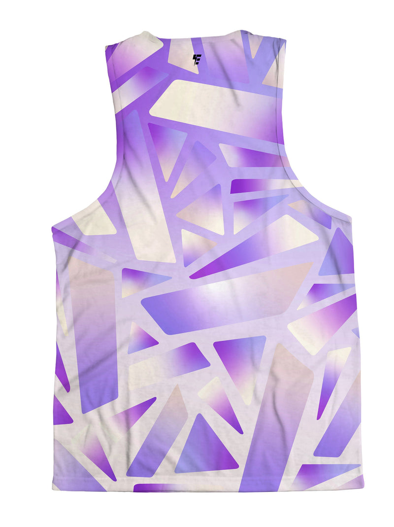 Electric Stain Glass (Purple Ice) Unisex Tank Top Tank Tops Electro Threads 
