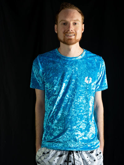 Electro Bolt (Baby Blue) Unisex Crew T-Shirts Electro Threads