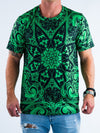 Electro Green Mandala Unisex Crew T-Shirts T6