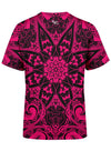 Electro Pink Mandala Unisex Crew T-Shirts T6