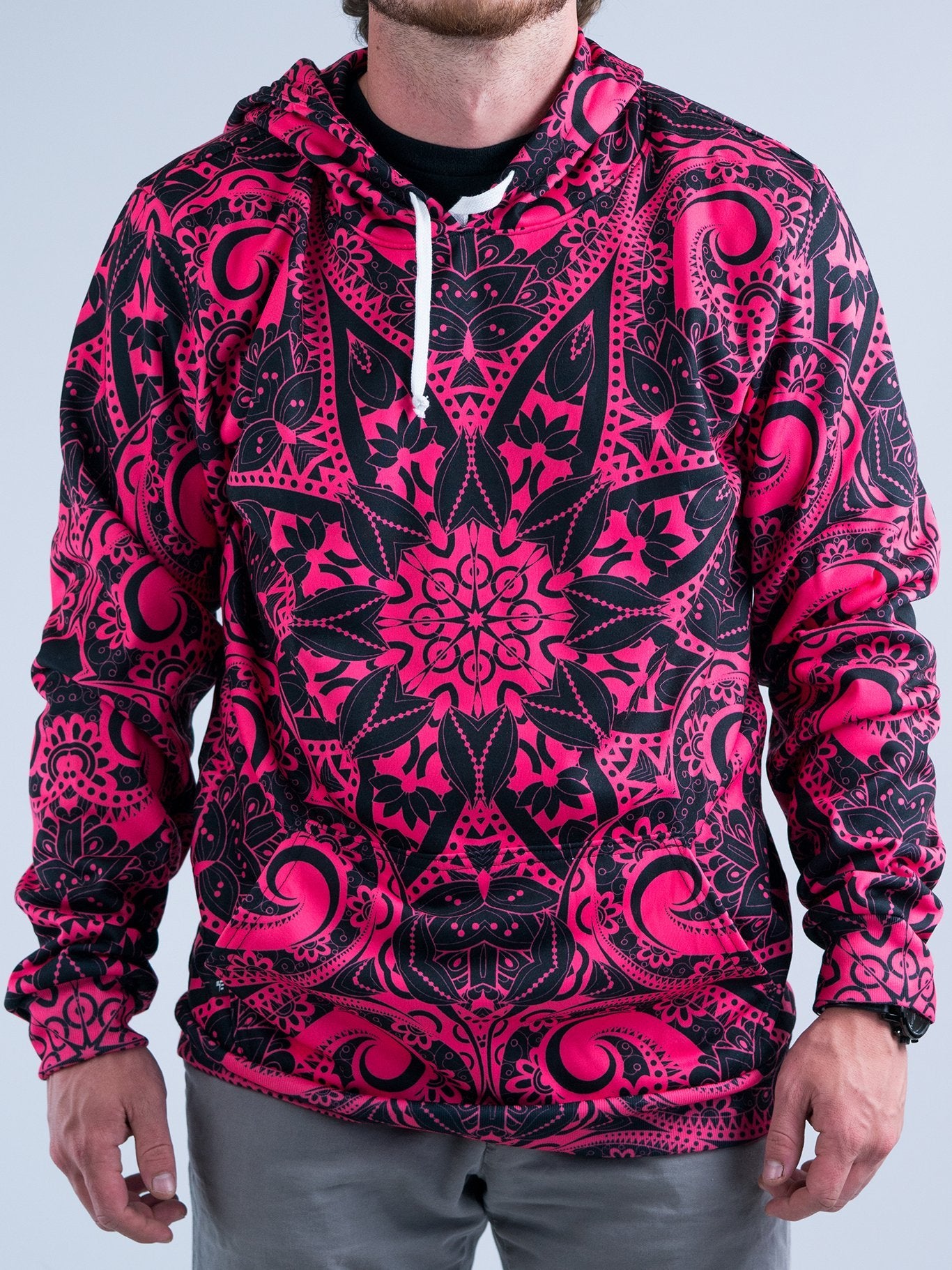 Sweatshirt Hsv Kapuzenpullover Fritz Pullover Mandala Electro Pink