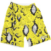 Festival Snake Skin Shorts Mens Shorts T6 28 - XS Yellow