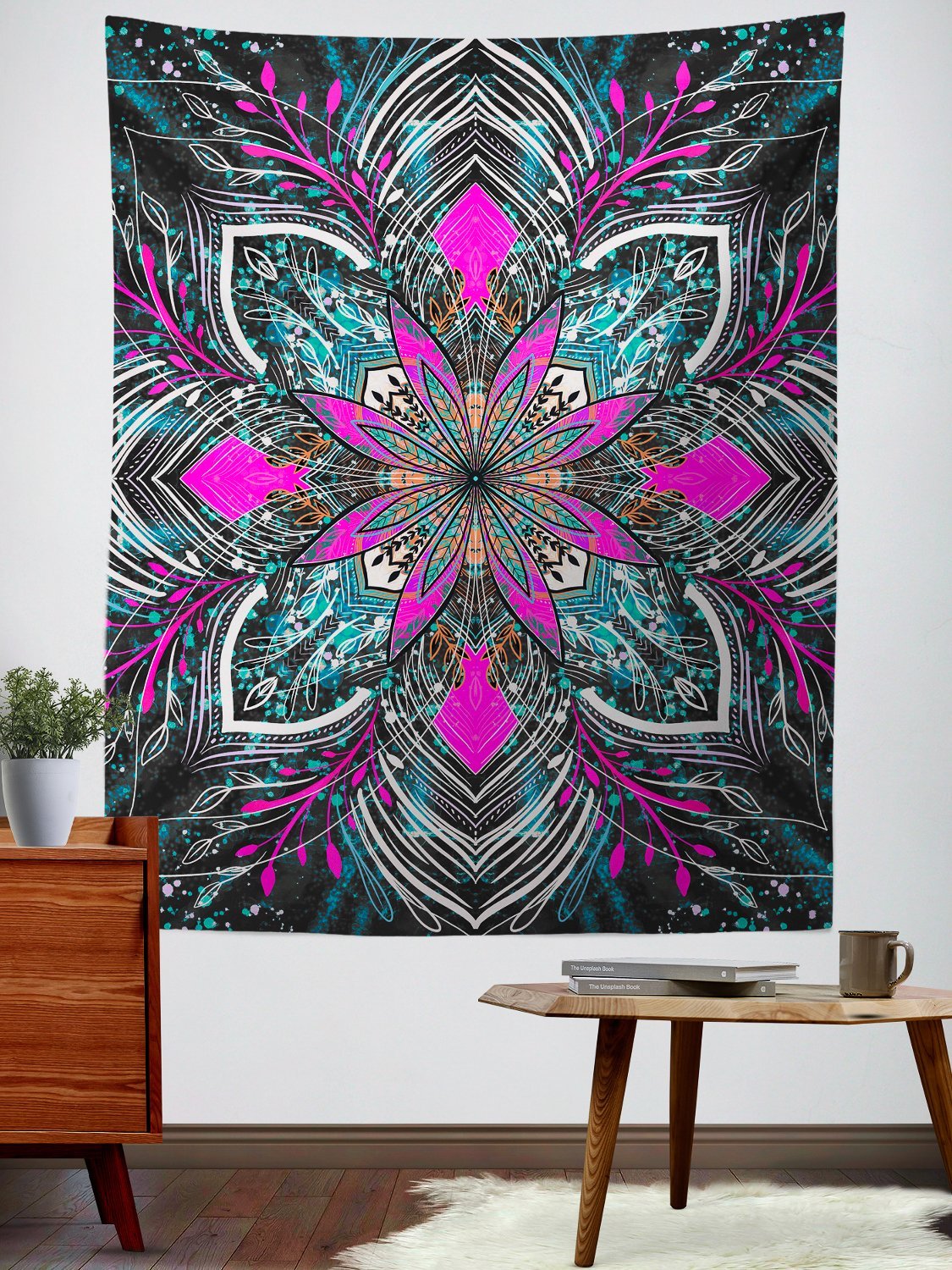 Floral Burst Tapestry Tapestry Electro Threads 