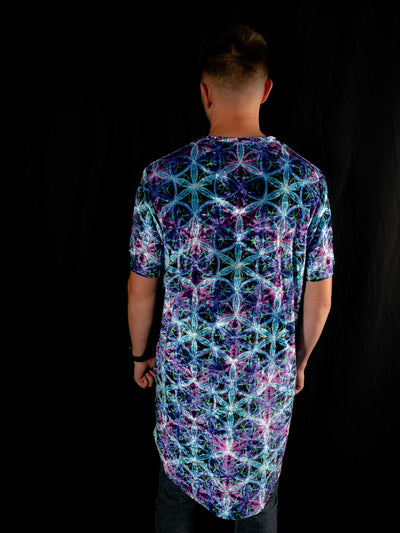 Flower Of Life Unisex Tall Tee Mens Tall Tee Electro Threads