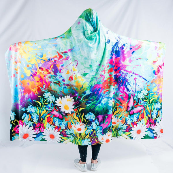 Flower Trip Hooded Blanket - Electro Threads