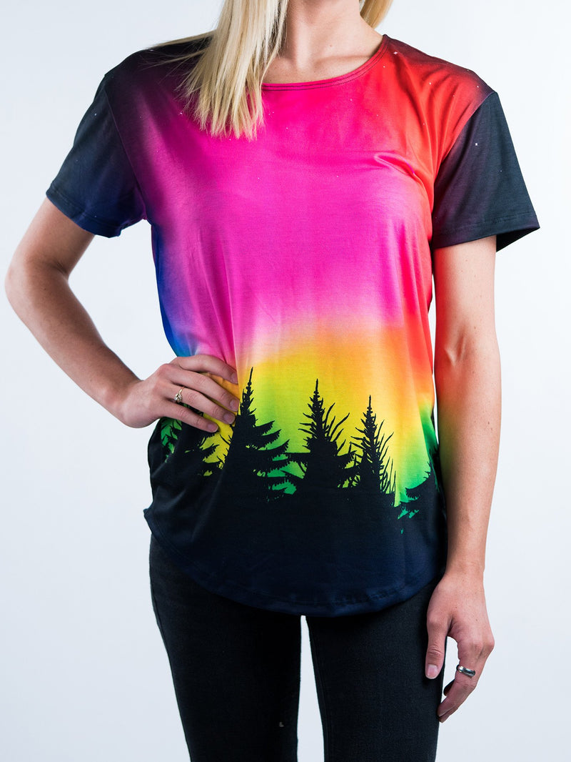 Forest Galaxy Scoop Tee T-Shirts T6 