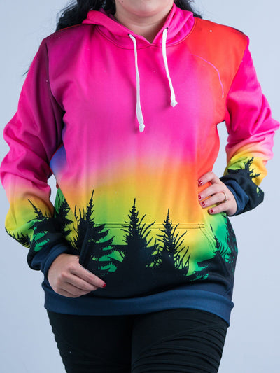 Forest Galaxy Unisex Hoodie Pullover Hoodies T6 X-Small Pink Pullover Hoodie
