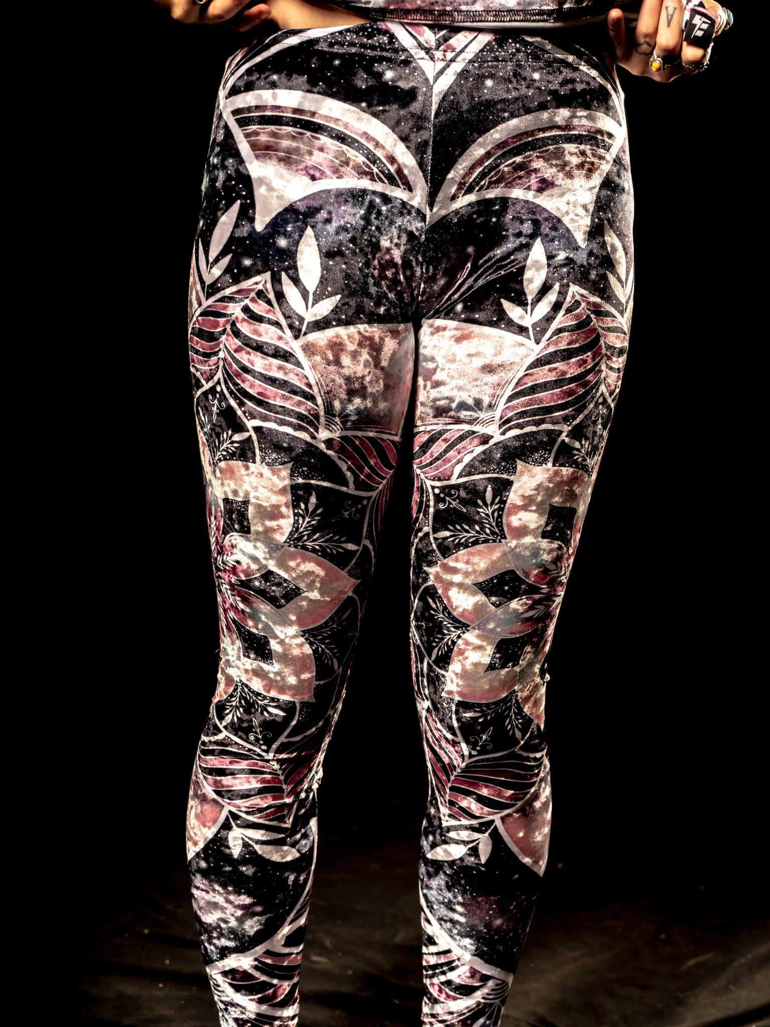 Galactic Rose Tights Tights Electro Threads 