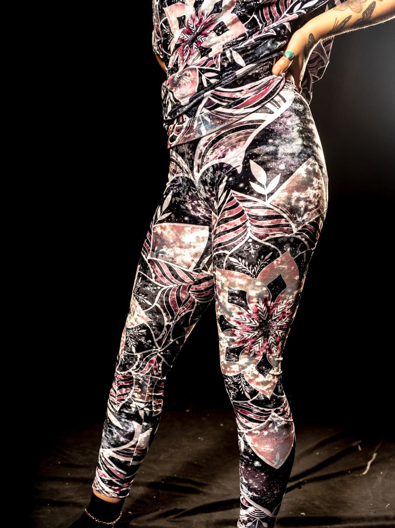 Galactic Rose Tights Tights Electro Threads 