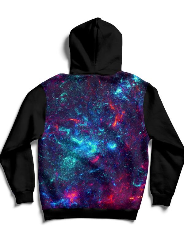 Galaxy 40 Back Panel Unisex Hoodie - Electro Threads