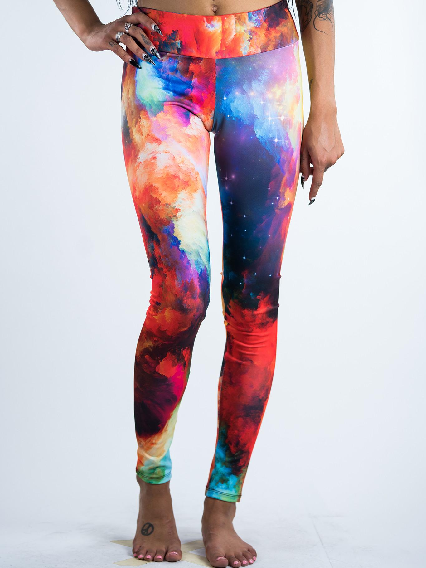 Buy Multi Galaxy Stars Space Cosmos Planets Printed 4 Way Stretch Leggings  Yoga Squat Fashion Rave Party Online in India - Etsy