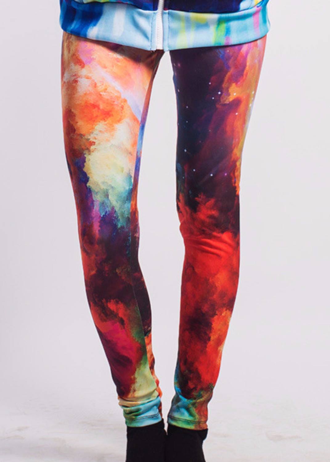 Lovedrop Women's / Girls' Leggings Galaxy 3D Print Colourful