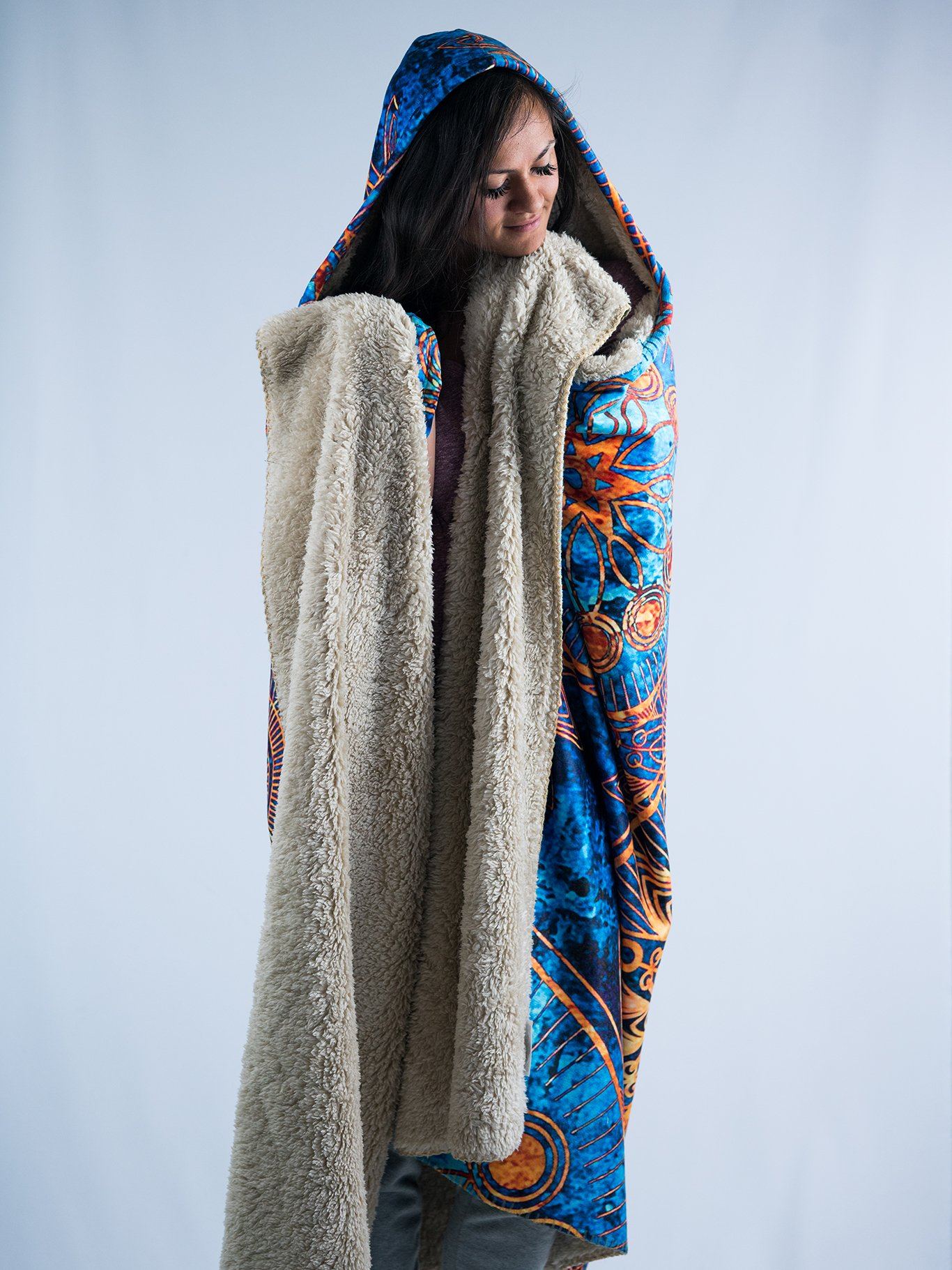 Dancers Brown Hooded Blanket