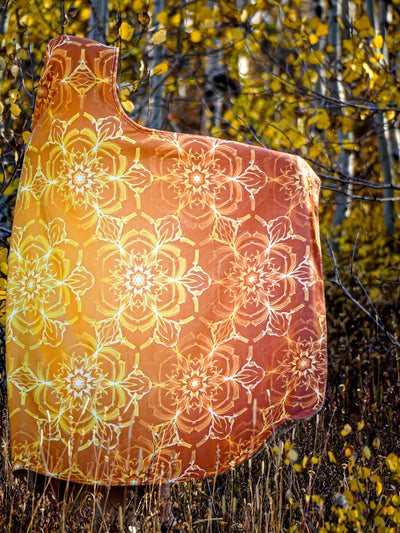 Golden Lotus Hooded Blanket Hooded Blanket Electro Threads