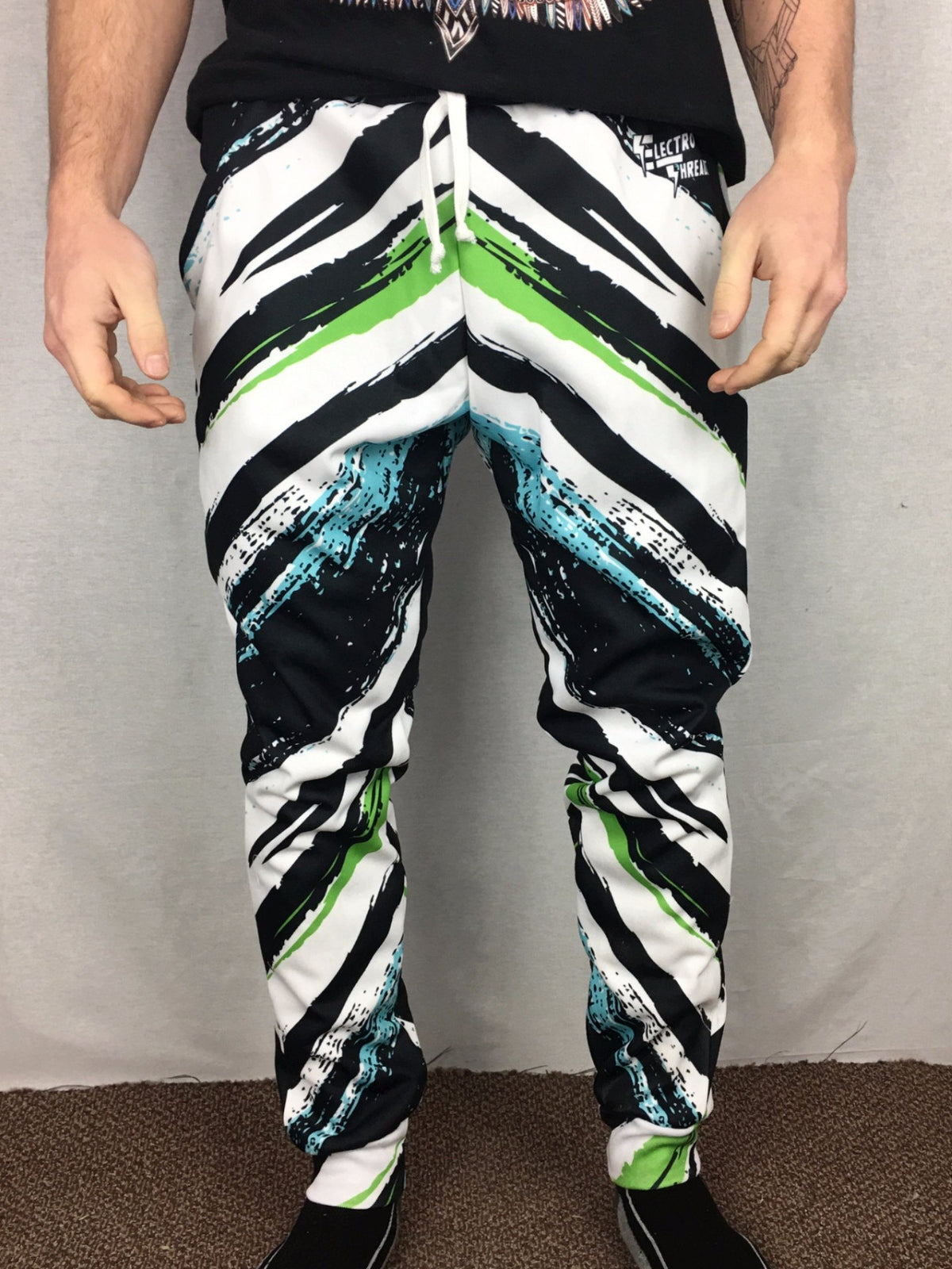 Green Slasher Unisex Joggers - Electro Threads