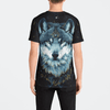 In The Darkness (Wolf) Unisex T-Shirt T-Shirts Electro Threads