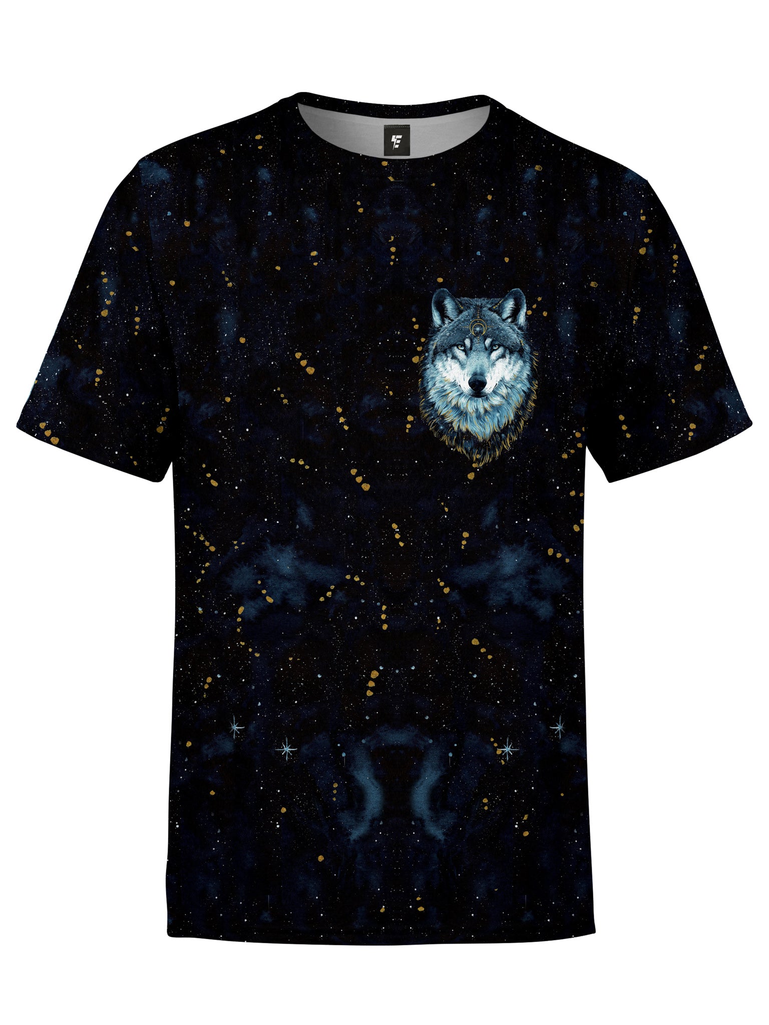 In The Darkness (Wolf) Unisex T-Shirt T-Shirts Electro Threads 