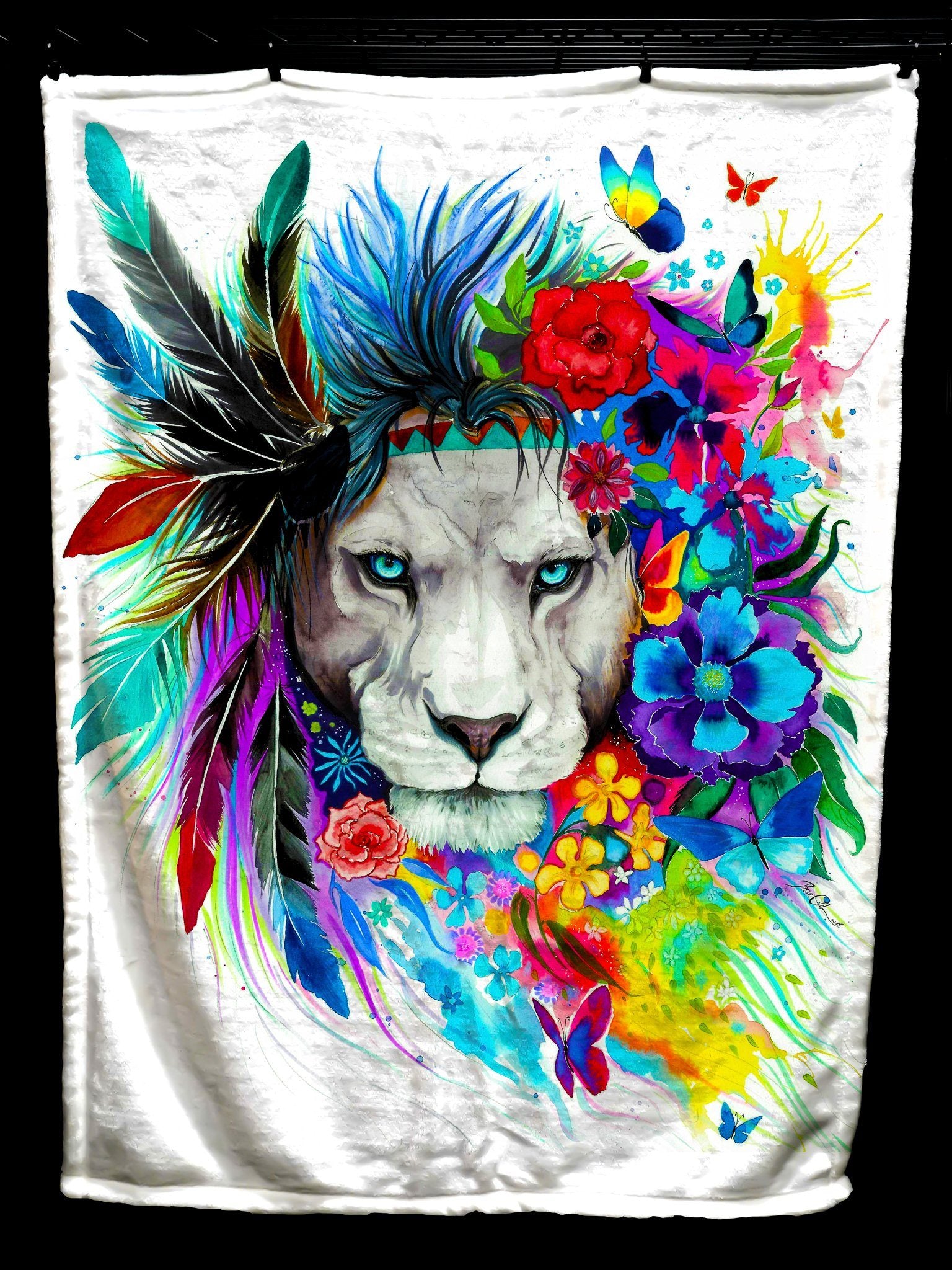 King Of Lions Baby Blanket Electro Threads