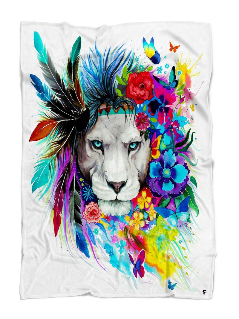 King of Lions Premium Sherpa Blanket Blanket Electro Threads 