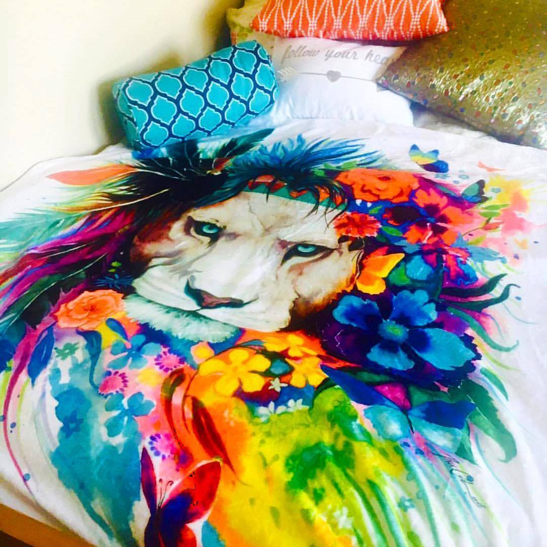 King of Lions Premium Sherpa Blanket Blanket Electro Threads 