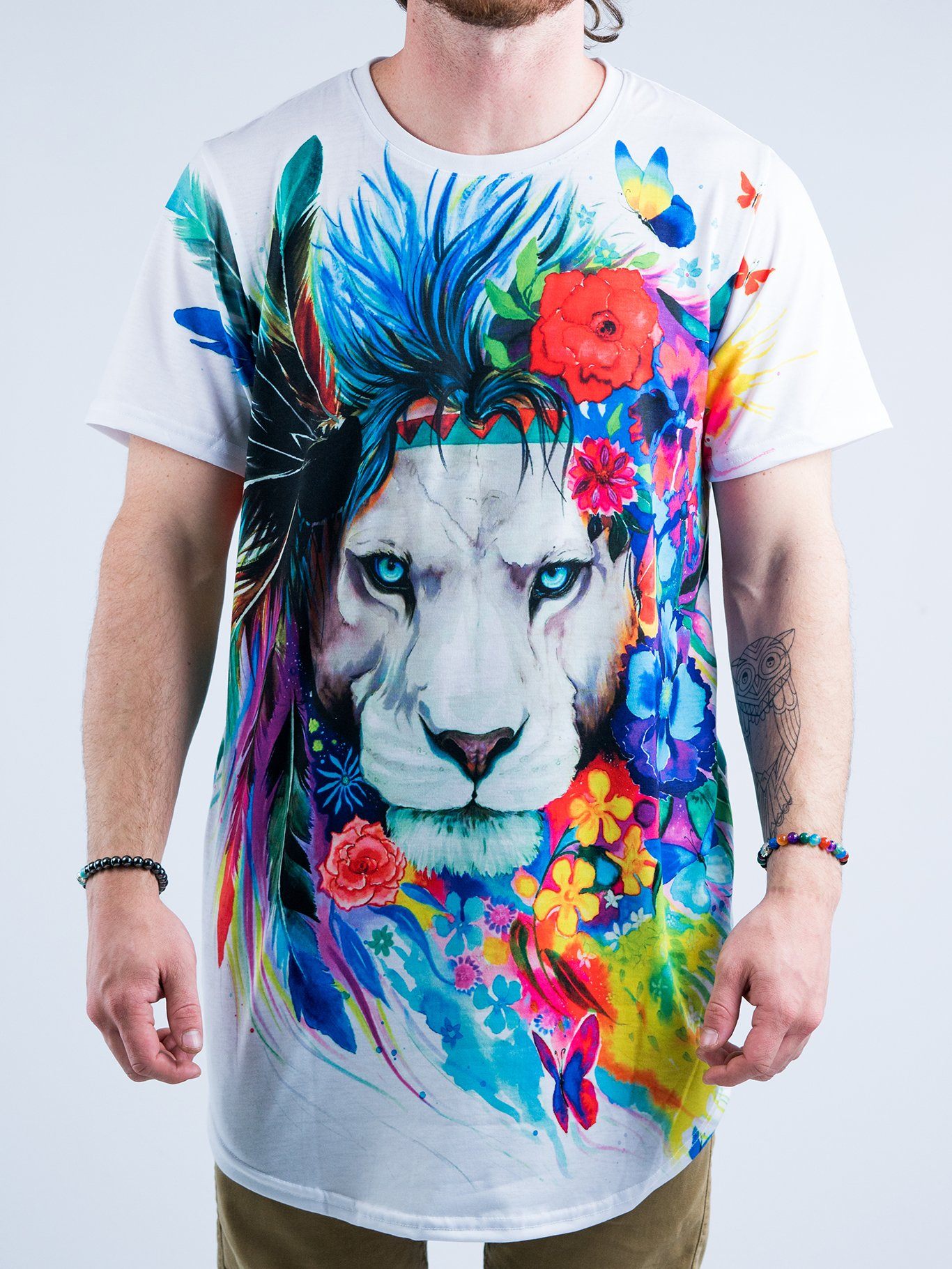 King of Lions Tall Tee Mens Tall Tee T6 XS WHITE 