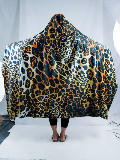 Leopard Hooded Blanket Hooded Blanket Electro Threads