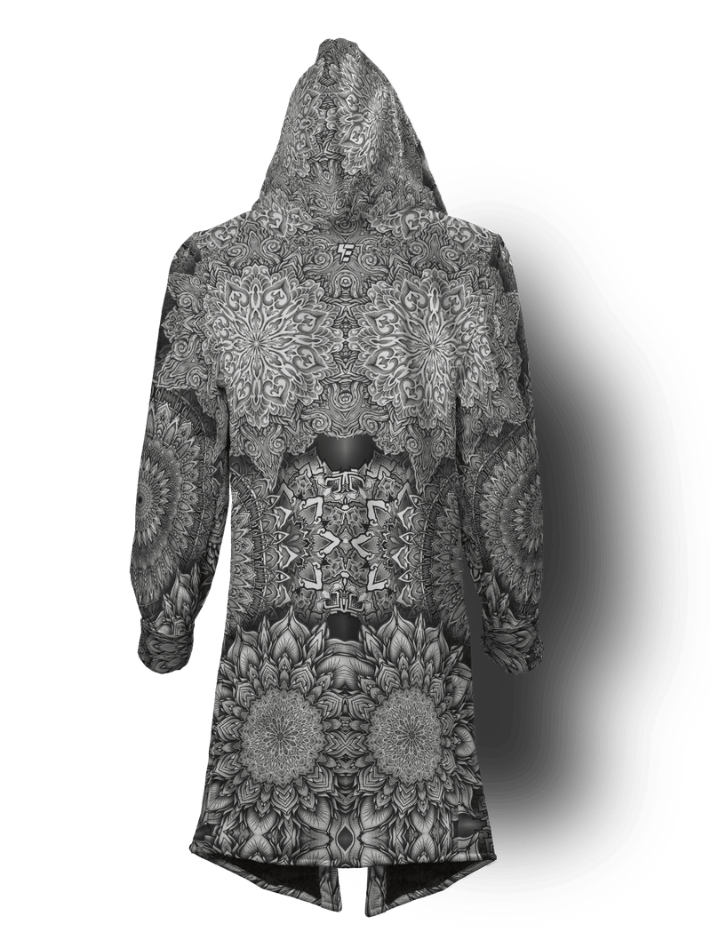 Mandala Bloom V2 Cyber Cloak Cyber Cloak Yantrart Long Sleeve-No Bag XX-Small Black Sherpa