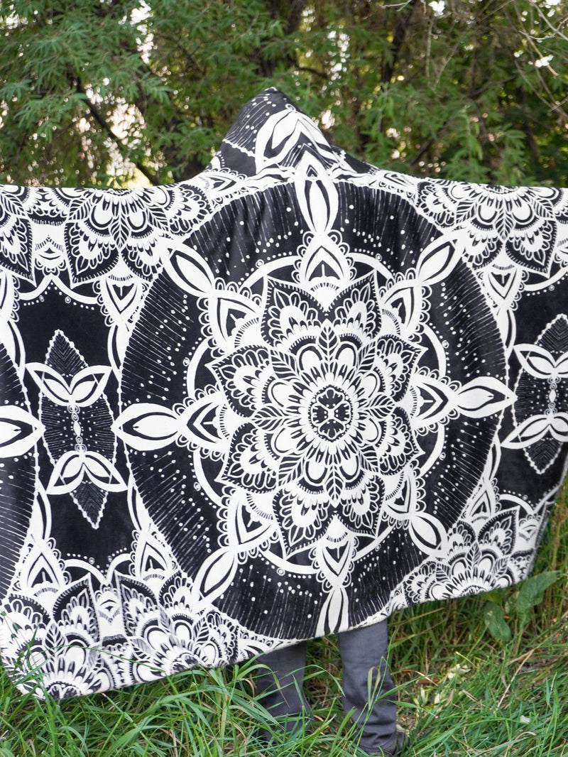 Moonlight Mandala Hooded Blanket Hooded Blanket Electro Threads 
