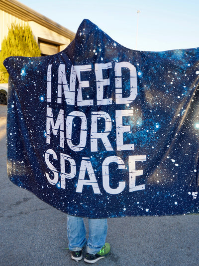 Need More Space Hooded Blanket Hooded Blanket Electro Threads