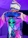 Neon Alien Invasion (Dawn) Unisex Hoodie Pullover Hoodies Electro Threads