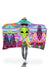 Neon Alien Invasion (Shimmer) Hooded Blanket Hooded Blanket Electro Threads 