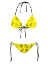 Neon Bugs Bikini Top Bikini Tops Electro Threads 2XS Yellow