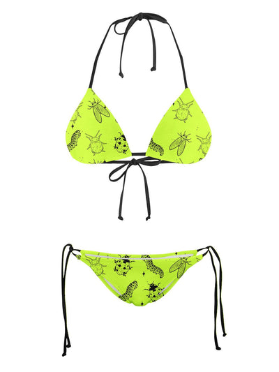 Neon Bugs Bikini Top Bikini Tops Electro Threads 2XS Green