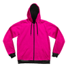 Neon Crushed Velvet Unisex Hoodie Pullover Hoodies Electro Threads XS Pink and Black