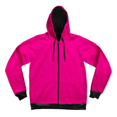 Neon Crushed Velvet Unisex Hoodie Pullover Hoodies Electro Threads XS Pink and Black