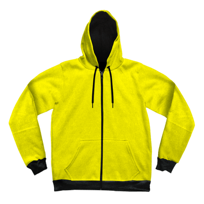 Neon Crushed Velvet Unisex Hoodie Pullover Hoodies Electro Threads XS Yellow