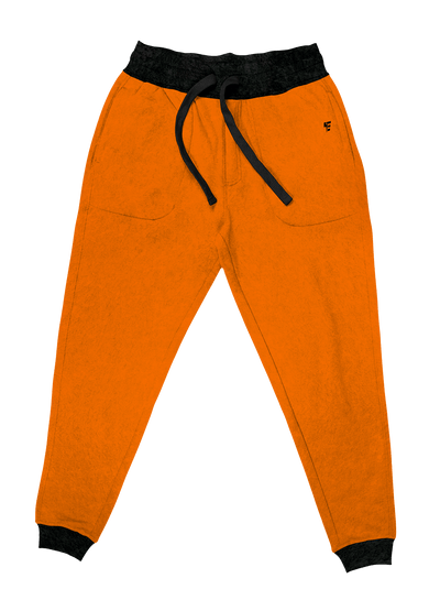 Neon Crushed Velvet Unisex Joggers Jogger Pant Electro Threads S Neon Orange