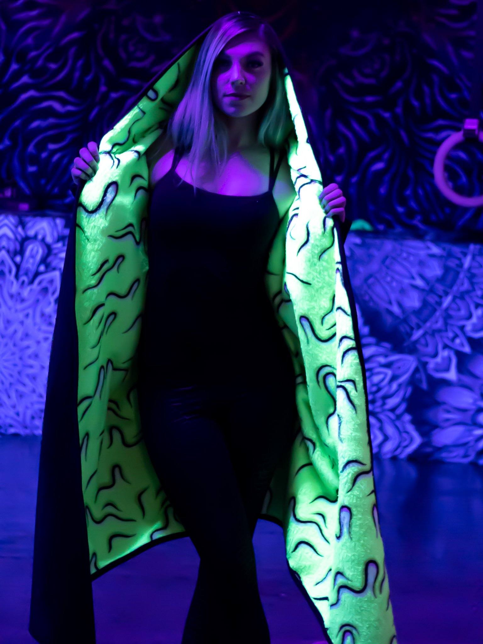 Neon Drippy (Green) Bodysuit - Electro Threads