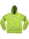 Neon Drippy (Green) Unisex Hoodie Pullover Hoodies Electro Threads