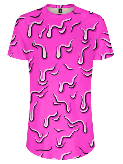 Neon Drippy (Pink) Tall Tee Mens Tall Tee Electro Threads