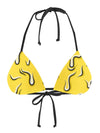 Neon Drippy (Yellow) Bikini Top Bikini Tops Electro Threads