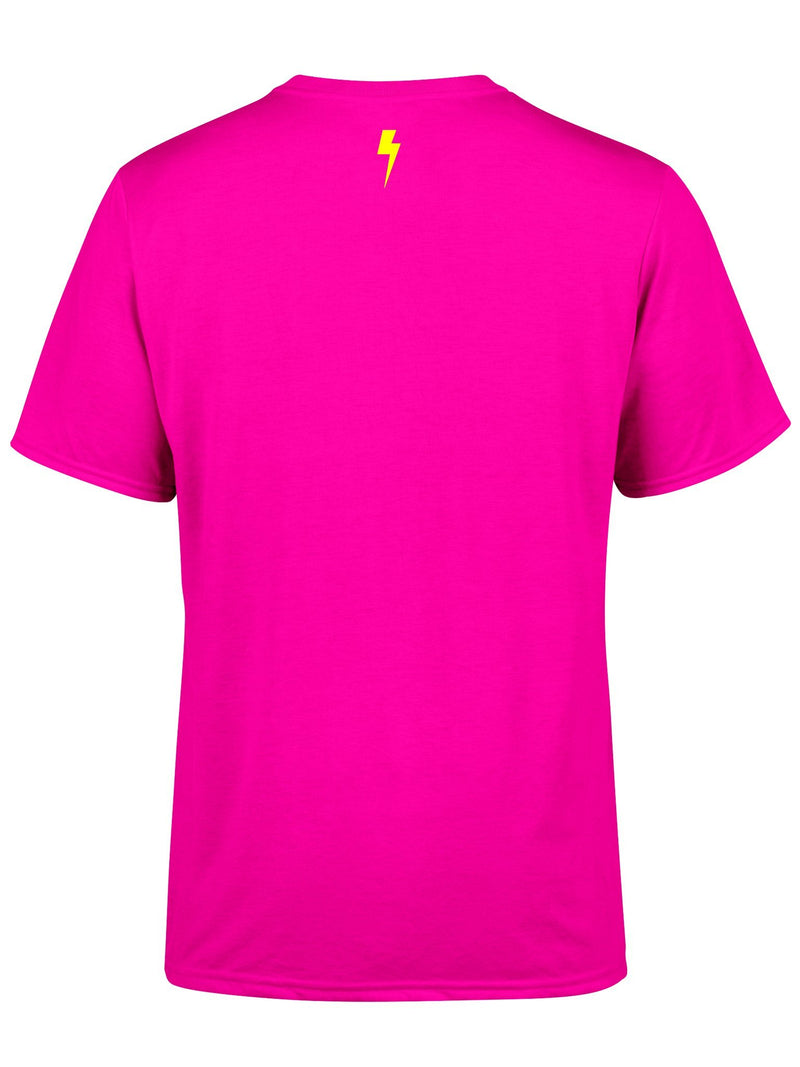 Neon Electro Bolt (Pink & Yellow) Unisex Crew T-Shirts Electro Threads 
