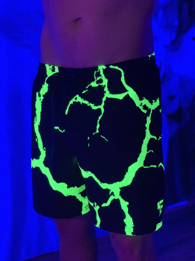Neon Electro Shock 6" Swim Trunks Mens Swim Trunks Electro Threads