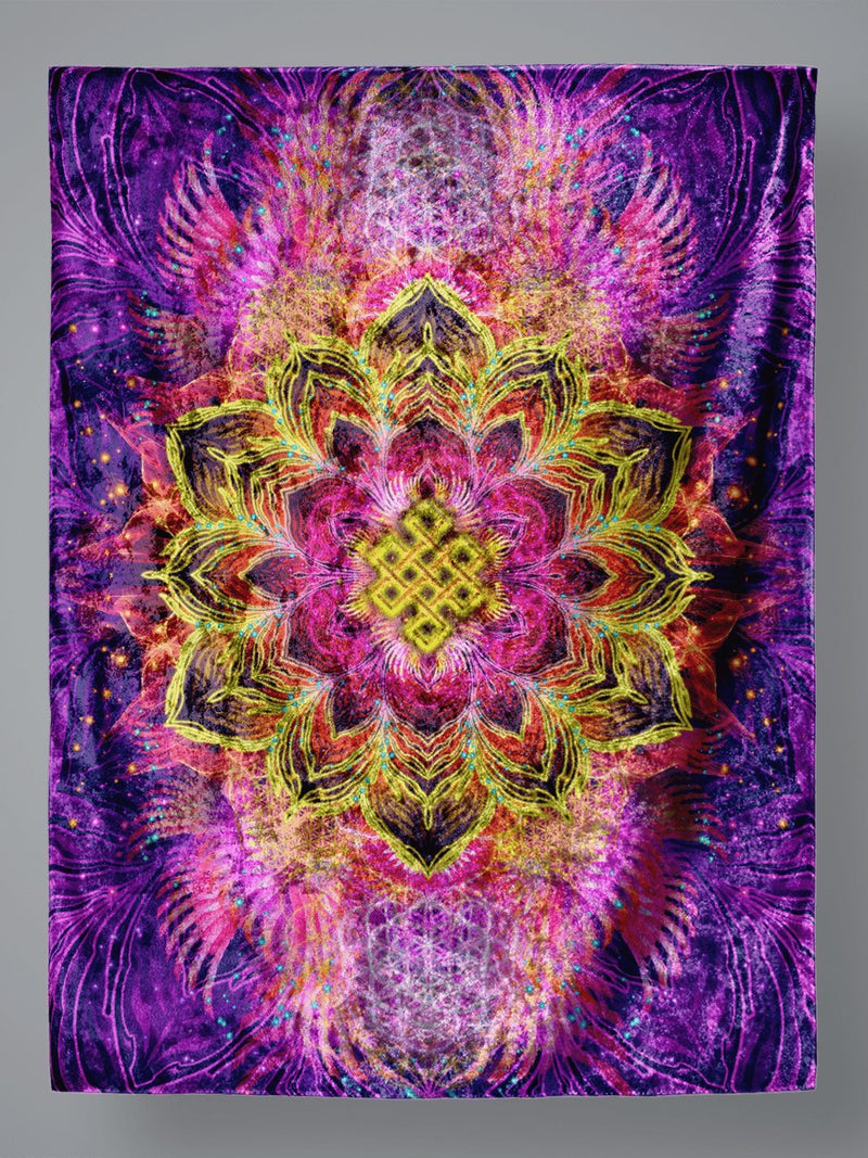 NEON ENDLESS DREAMS Velvet Wall Tapestry Tapestry Yantrart 