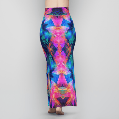 NEON ETHEREAL Maxi Skirt Electro Threads