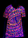 Neon Eye Of The Phoenix Unisex Crew T-Shirts Electro Threads