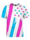 Neon Flag Unisex Crew T-Shirts Electro Threads