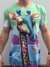 Neon Giraffe Unisex Crew T-Shirts T6 X-Small Green